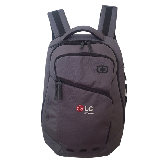 Padded Laptop Computer Backpack Ogio Ace Fleece Lined Branded LG Knap Sack - Picture 1 of 13